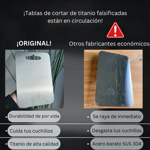 Choptek™ Tabla de Acero – ¡Duradera y Elegante! + ENVIO GRATIS