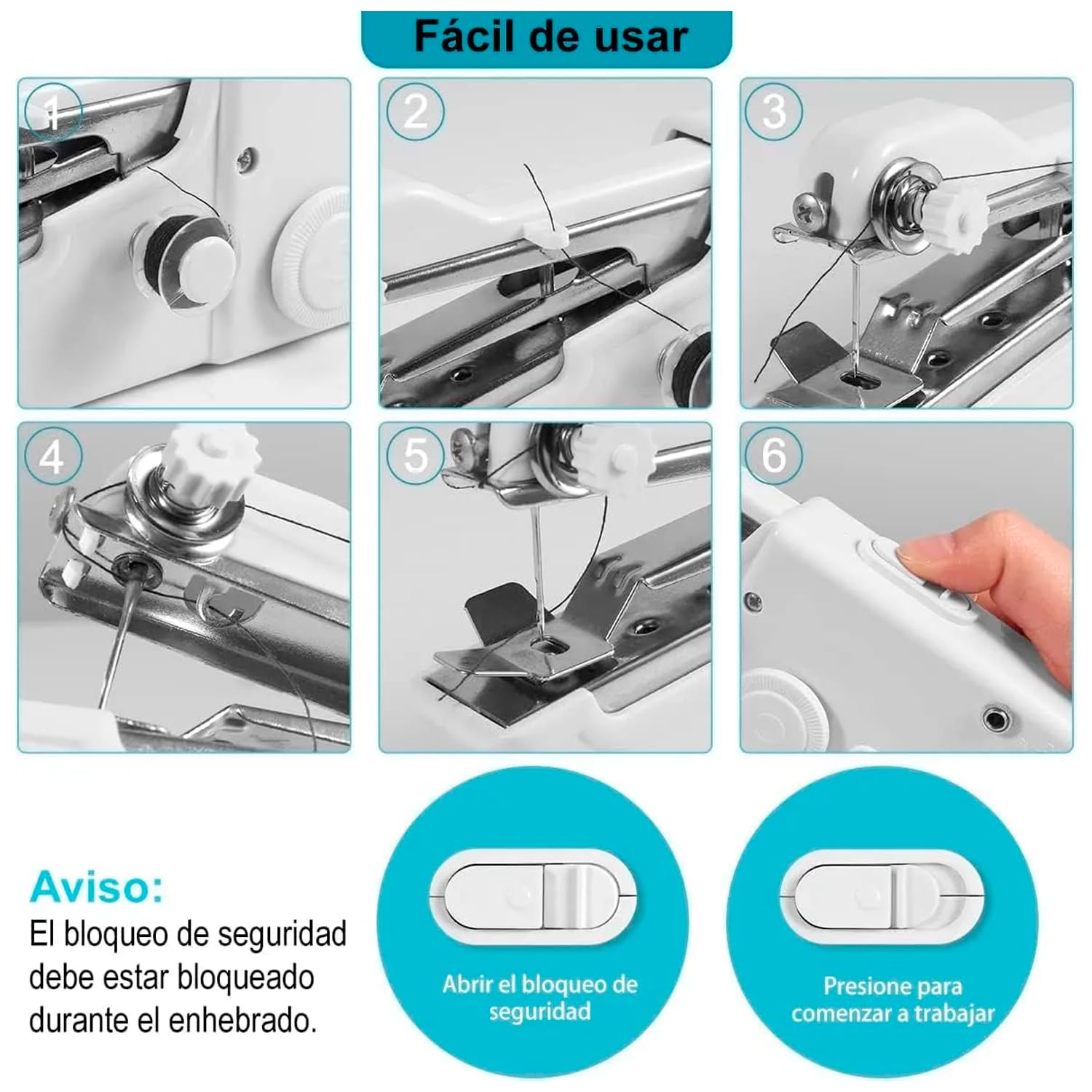 CoseMax - Mini máquina de coser Portátil